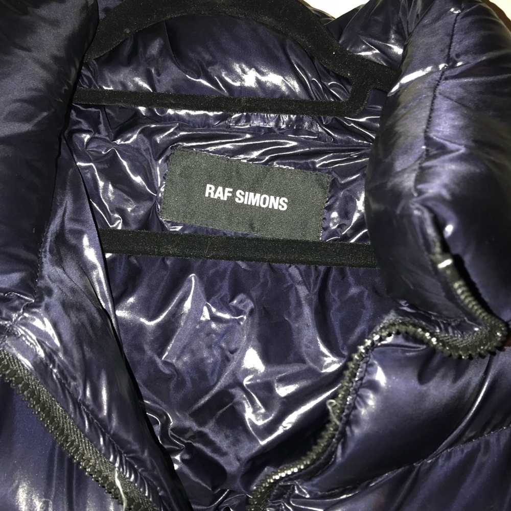A huge puffer coat by raf Simons.